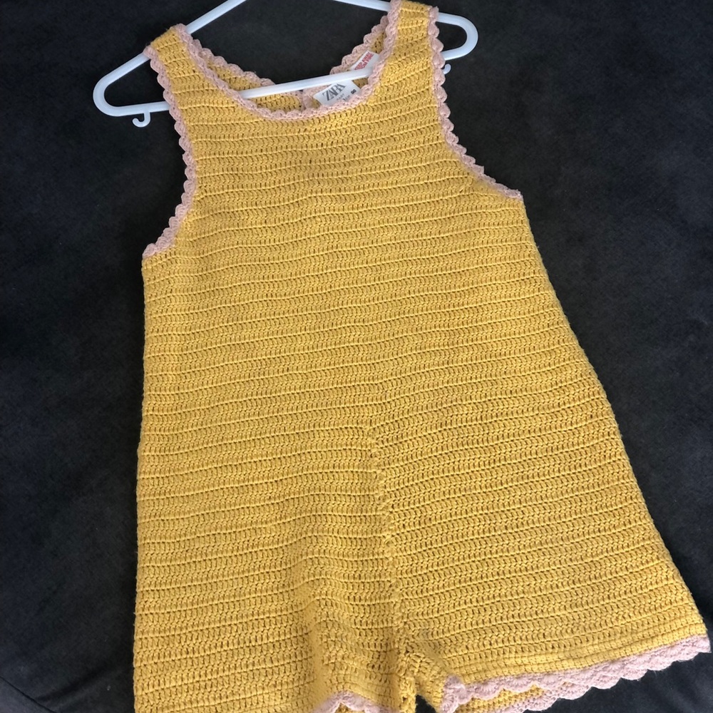 Toddler crochet romper